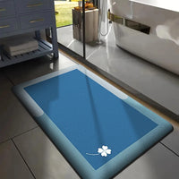 Printed Flannel Bath Mat