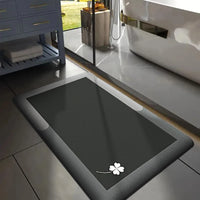 Printed Flannel Bath Mat