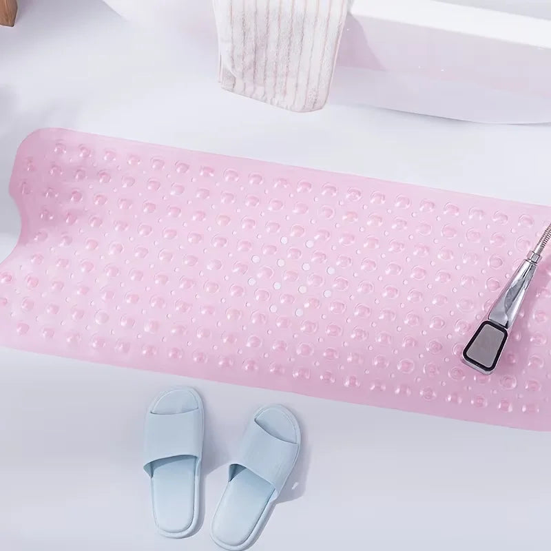 Suction-Grip Shower Mat – Black