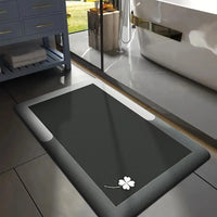 Printed Flannel Bath Mat