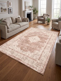 Retro Plush Rug - Coral - 200x300cm