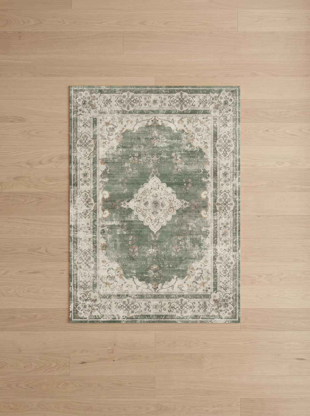 Retro Plush Rug - Sage - 200x250cm