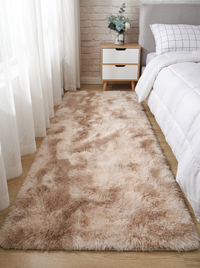 Tie-Dye Shag Rug - Brown - 80x200cm