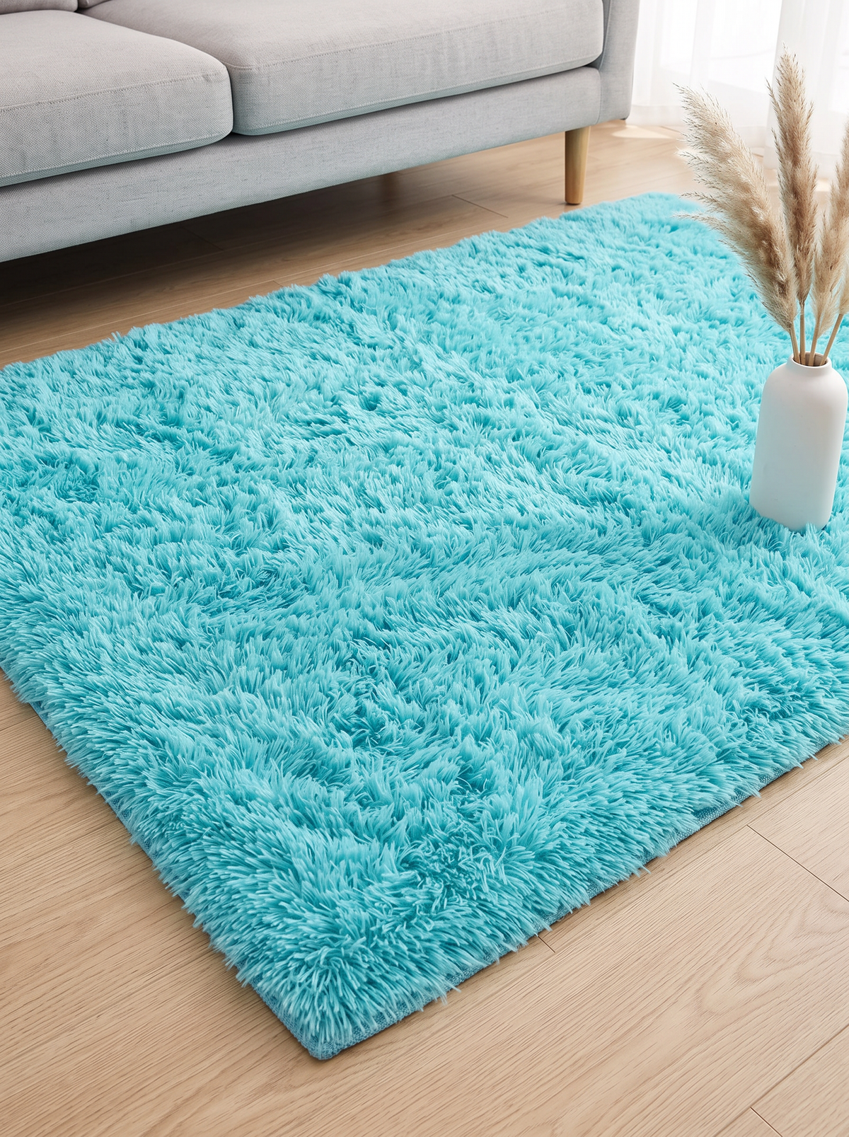 Sky Blue Gradient Rug - Sky Blue - 80x120cm