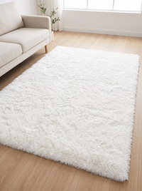 Ivory Minimalist Rug - White - 140x200cm