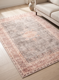 Retro Plush Rug - Mocha - 80x120cm