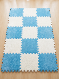 Kids Puzzle Mat - Blue - 10 pieces