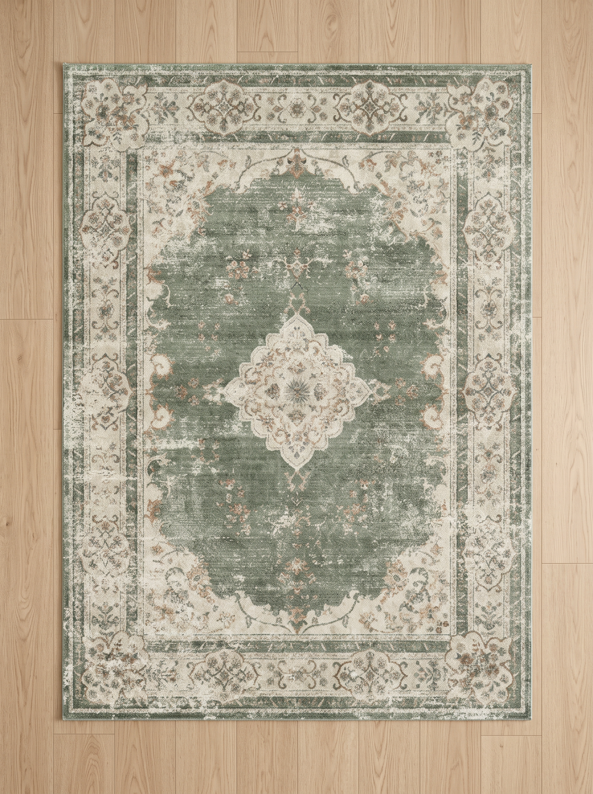 Retro Plush Rug - Sage - 120x160cm