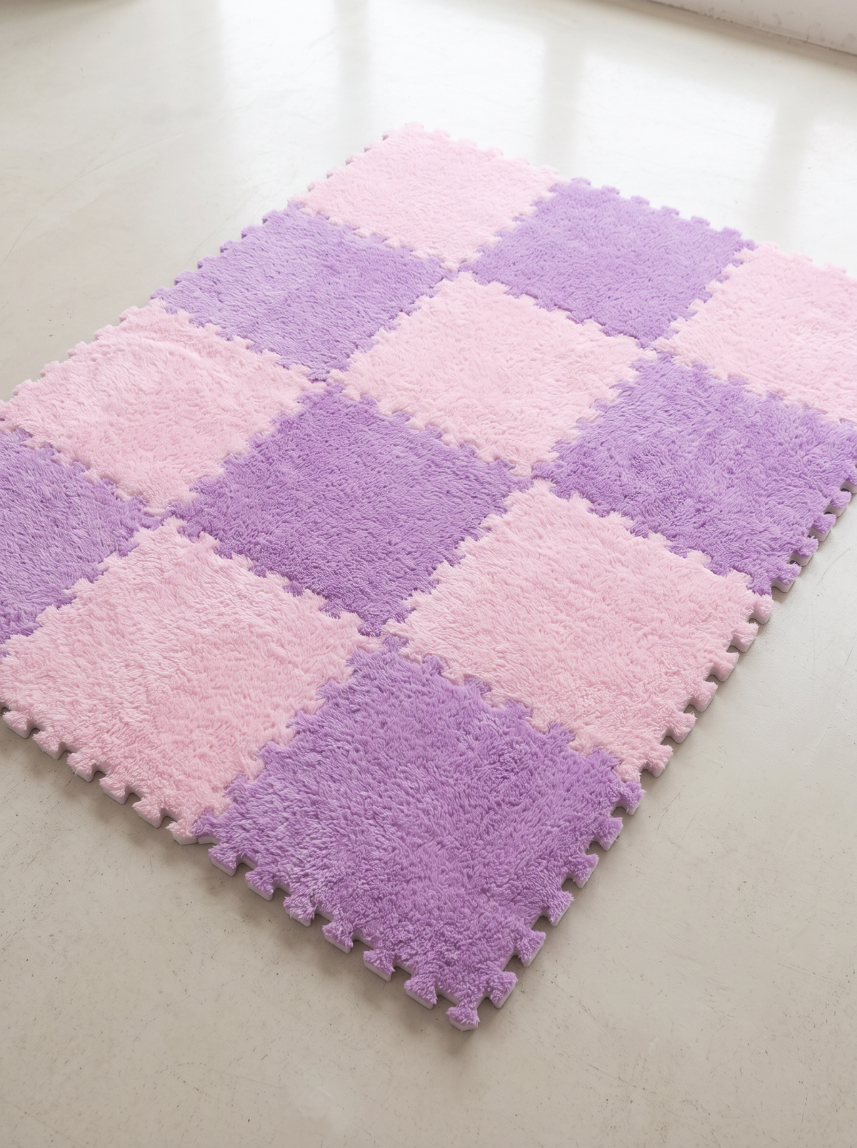 Kids Puzzle Mat - Pink-Purple - 10 pieces