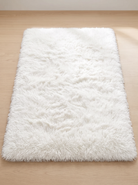 Ivory Minimalist Rug - White - 50x80cm