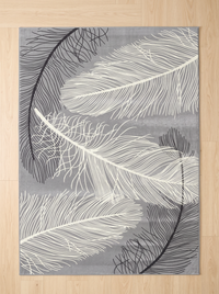 Nordic Flannel Rug - Moss - 100x150cm