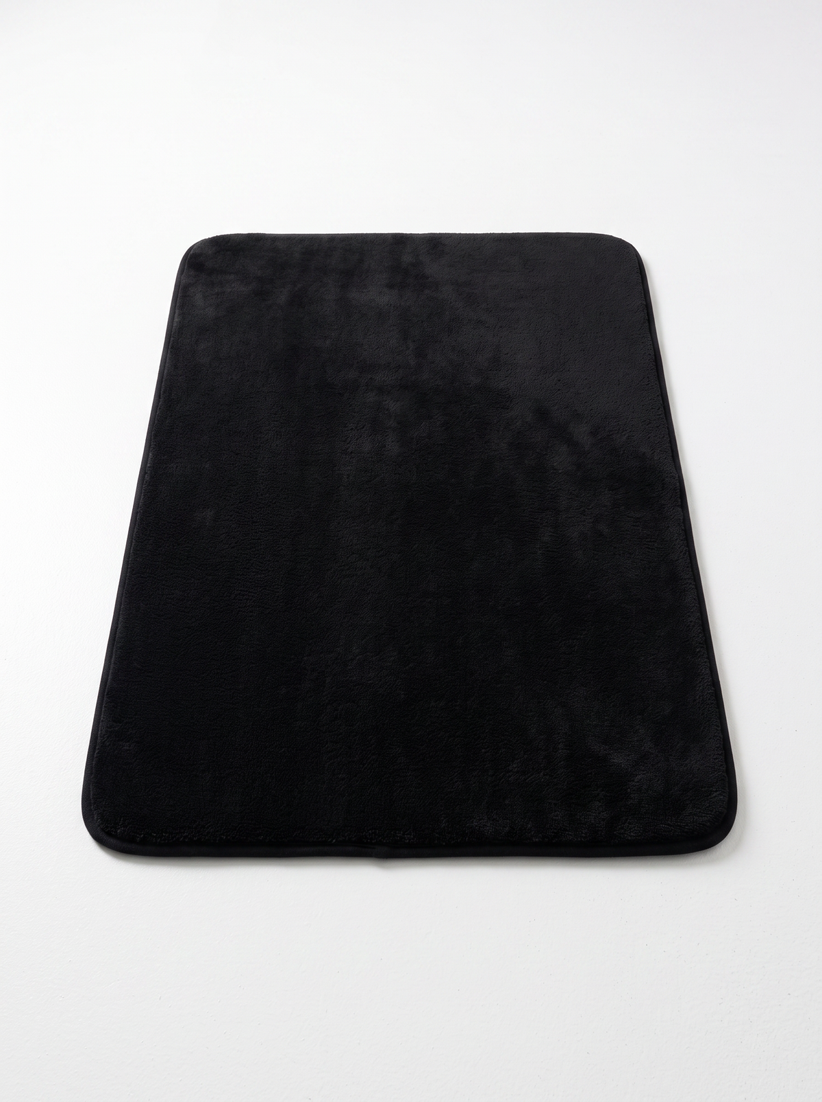 Coral Velvet Bath Mat - Black - 60x90cm