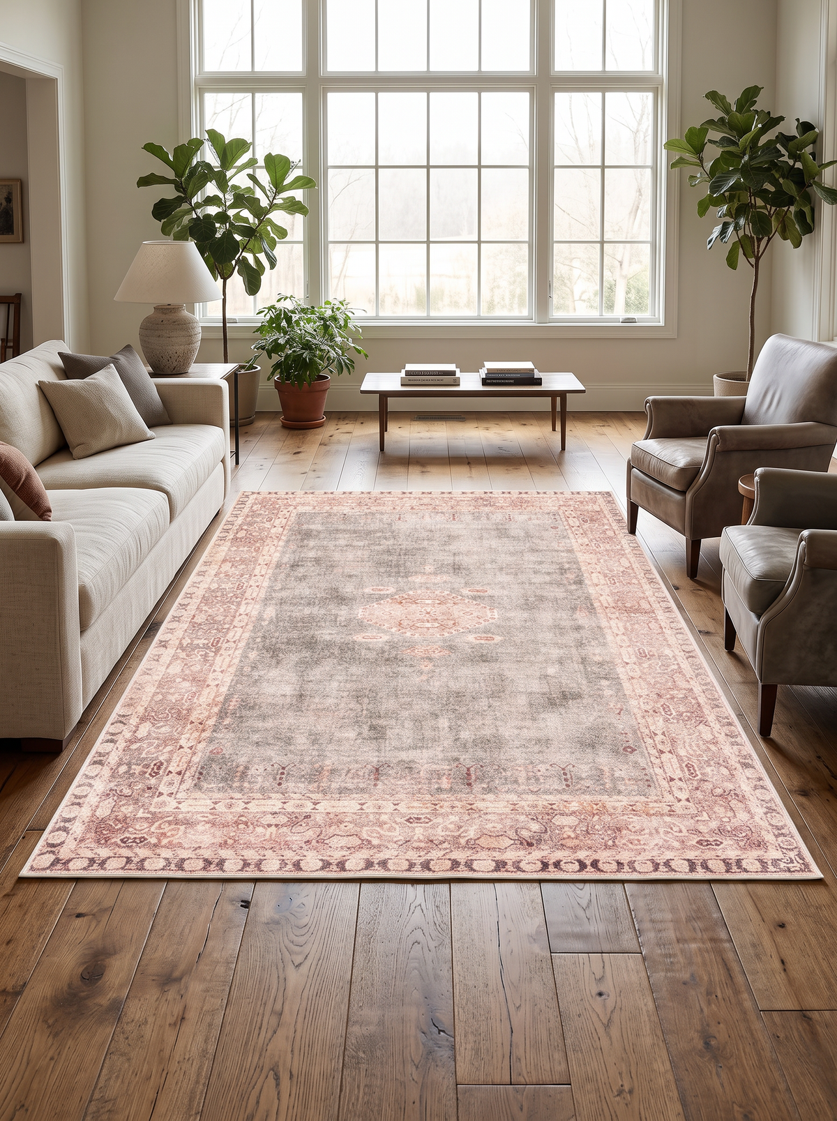 Retro Plush Rug - Mocha - 180x280cm