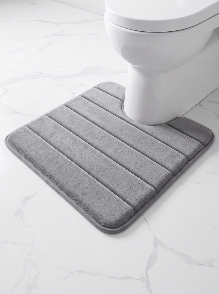U-Shape Memory Foam Mat - Grey - 40x50cm