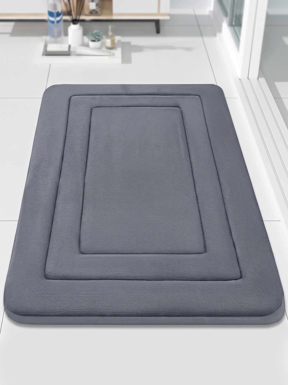 Standing Pad Bath Mat - Dark Gray - 40x60cm