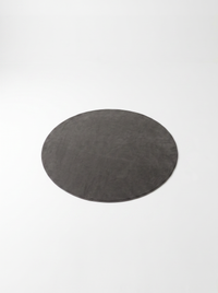 Coral Velvet Living Room Rug - Charcoal - 160cm diametre