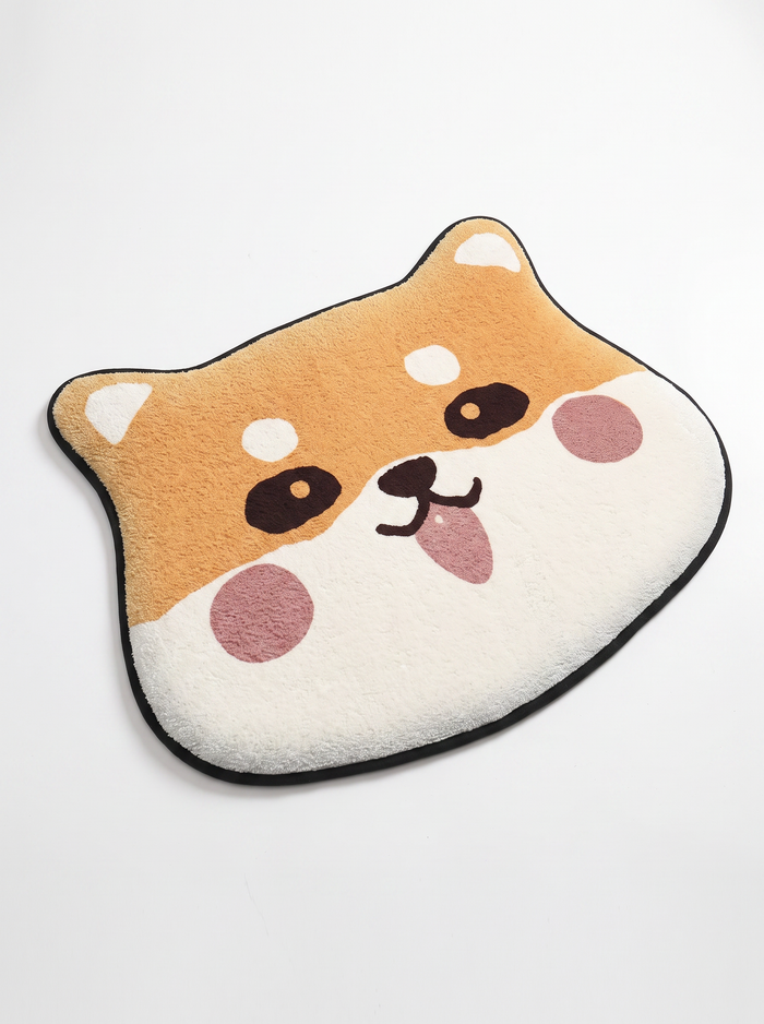 Contour Flannel Bath Mat - Cat - 400mmx600mm