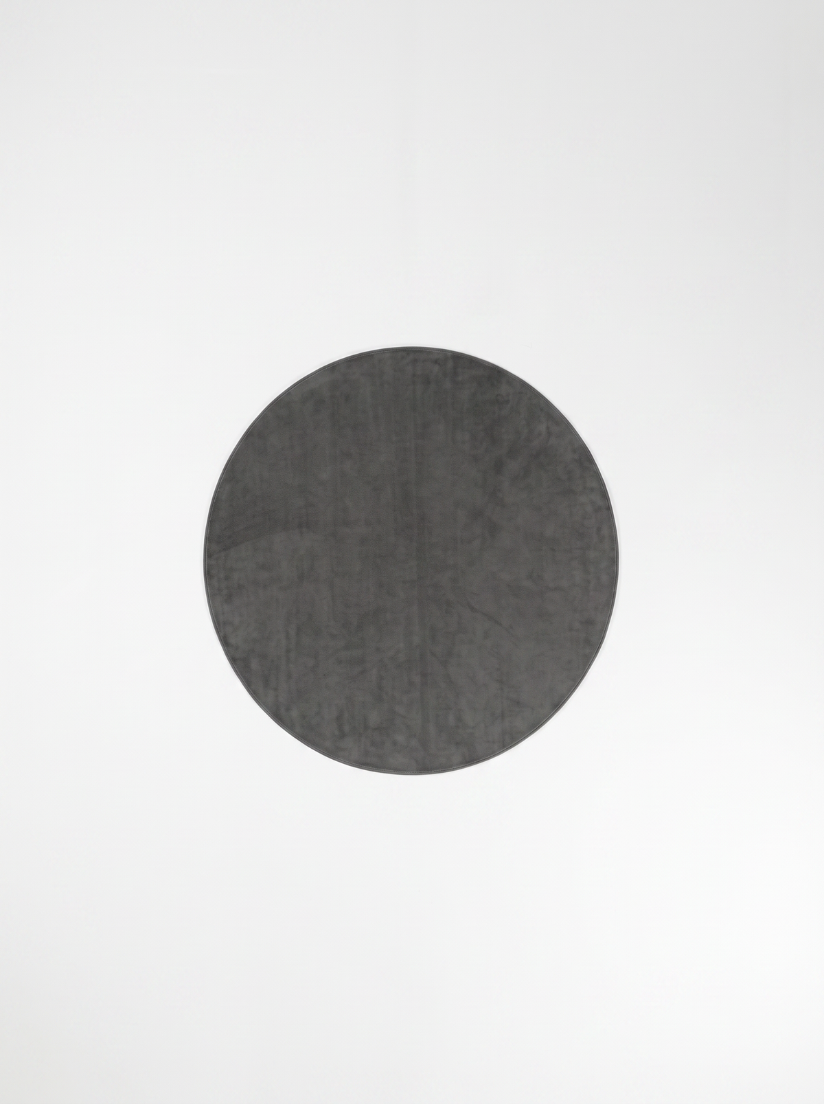 Coral Velvet Living Room Rug - Charcoal - 180cm diametre
