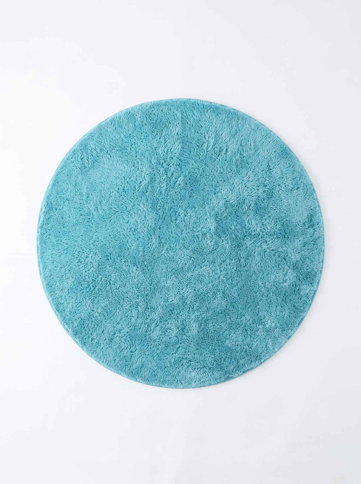 Coral Velvet Living Room Rug - Sky Blue - 160cm diametre