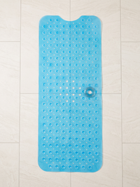 Suction-Grip Shower Mat - Blue - 40x100cm