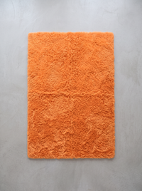 Fluffy Shag Living Room Rug - Orange - 120x200cm