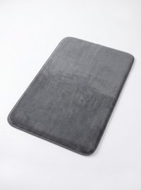 Coral Velvet Bath Mat - Gray - 60x90cm