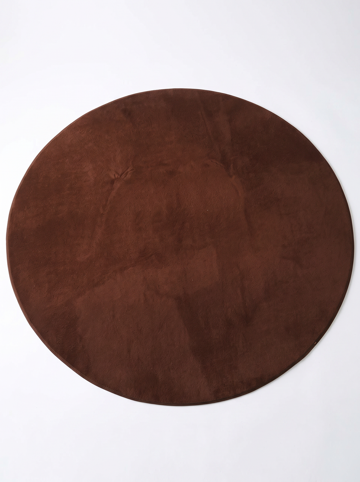 Coral Velvet Living Room Rug - Coffee - 80x80cm