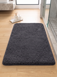 Furry Shag Bath Mat - Dark Gray - 60x90cm