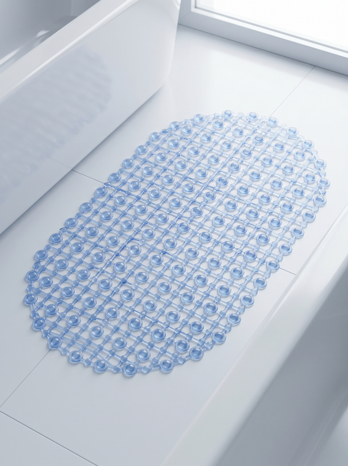 Massage Bath Mat - Blue - 38x68cm