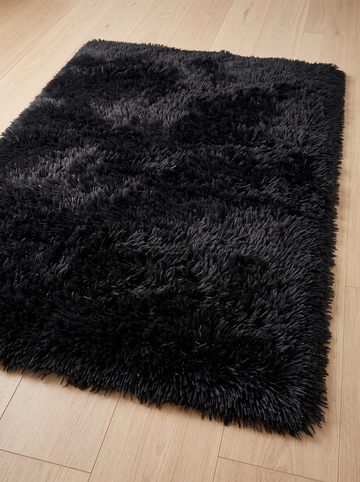 Onyx Minimalist Rug - Black - 80x120cm