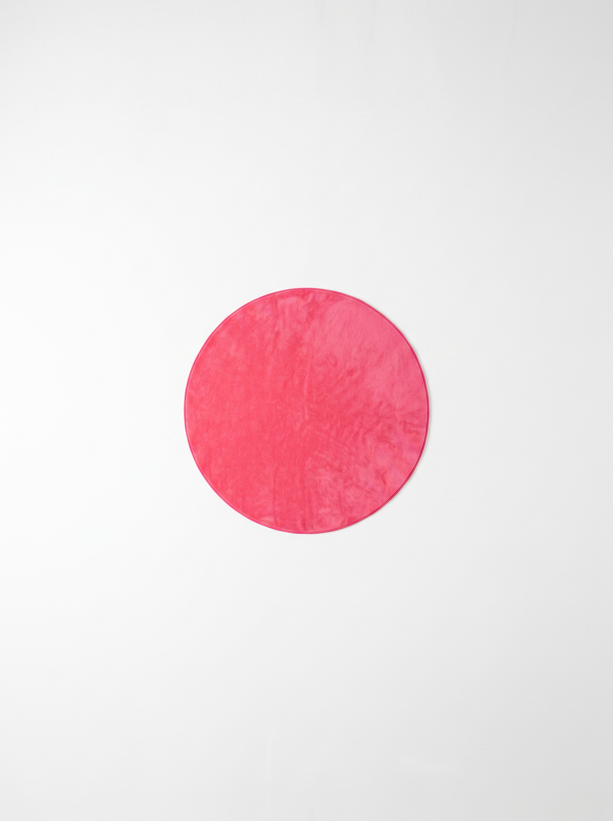 Coral Velvet Living Room Rug - Pink - 180cm diametre