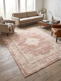 Retro Plush Rug - Coral - 180x280cm