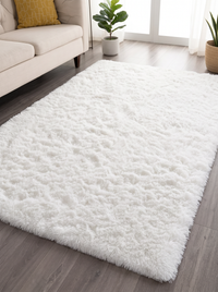 Ivory Minimalist Rug - White - 80x120cm