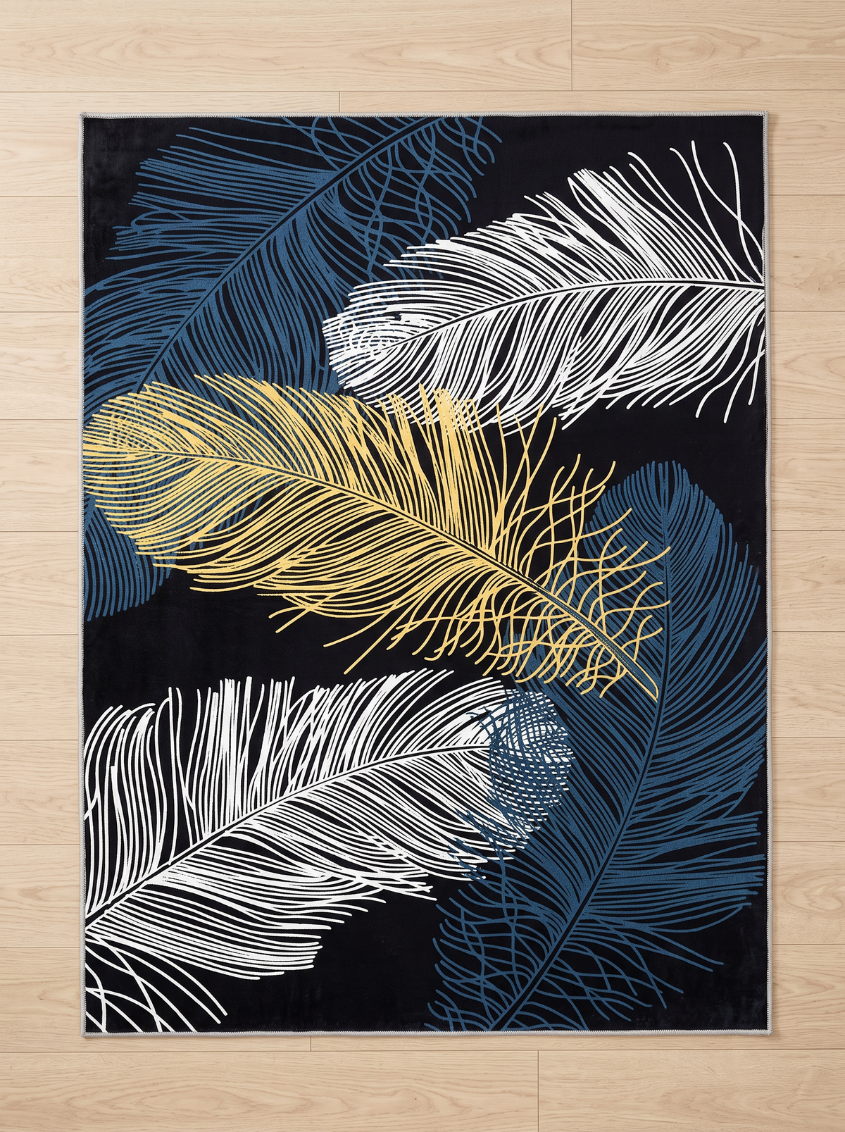 Nordic Flannel Rug - Slate Grey - 100x150cm