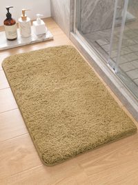 Furry Shag Bath Mat - Brown - 40x60cm