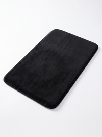 Coral Velvet Bath Mat - Black - 50x80cm