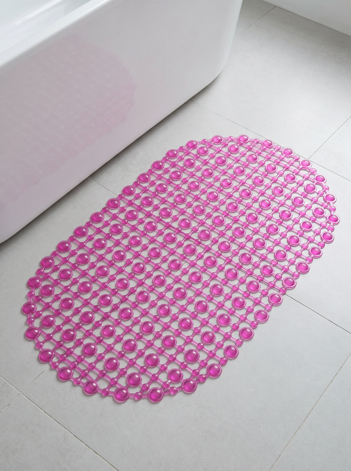 Massage Bath Mat - Rose Red - 38x68cm