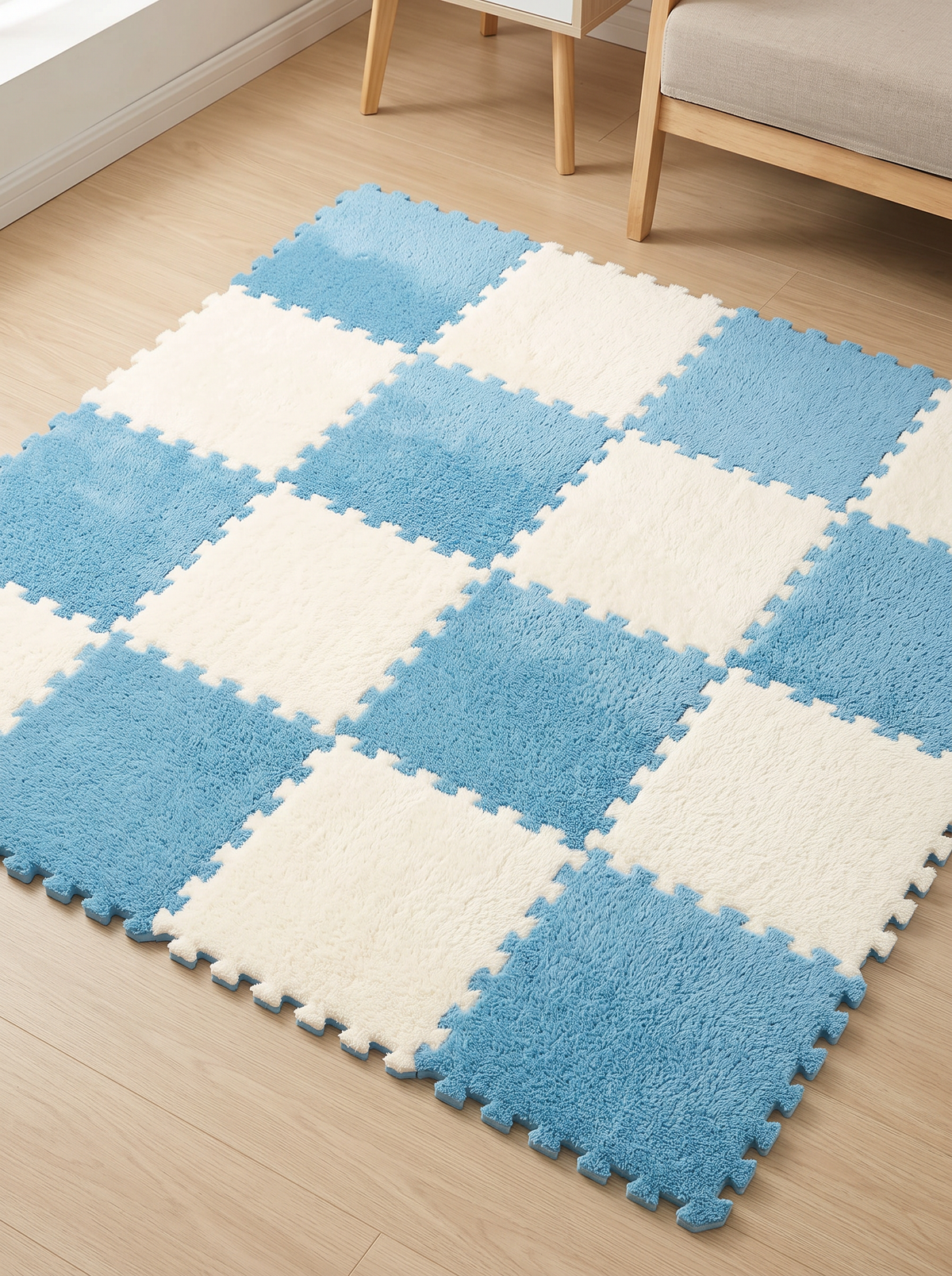 Kids Puzzle Mat - Blue - 20 pieces