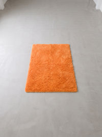 Fluffy Shag Living Room Rug - Orange - 160x200cm