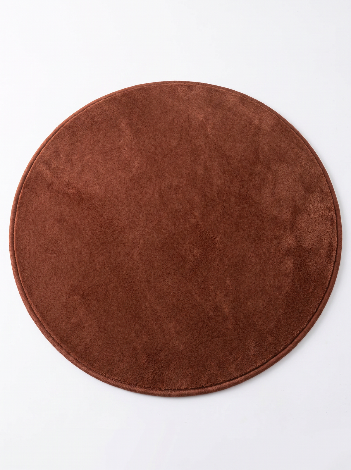 Coral Velvet Living Room Rug - Coffee - 60x60cm