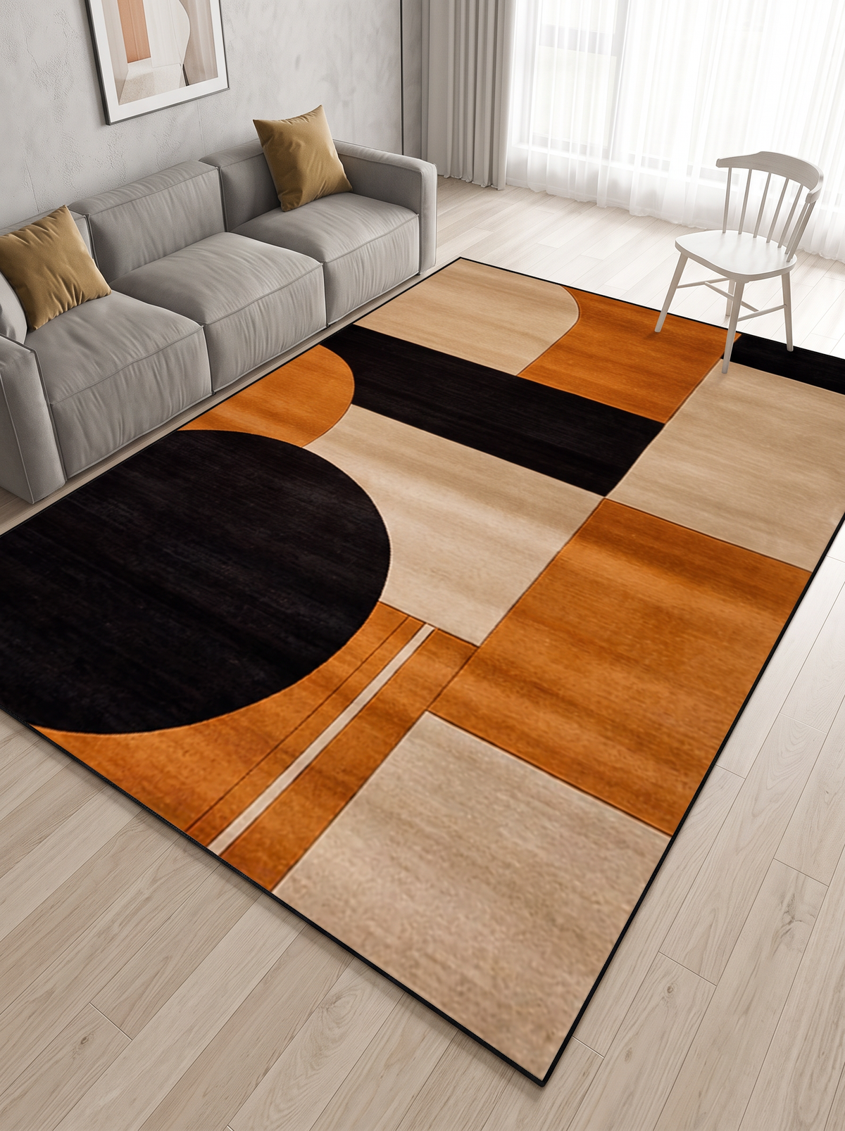 Geometric Living Room Rug - Pattern 2 - 120x160cm