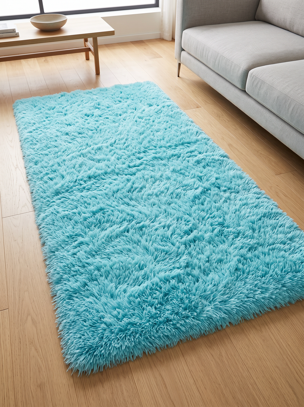 Sky Blue Gradient Rug - Sky Blue - 80x200cm