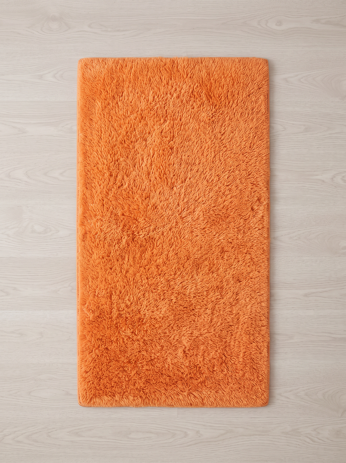 Fluffy Shag Living Room Rug - Orange - 60x120cm