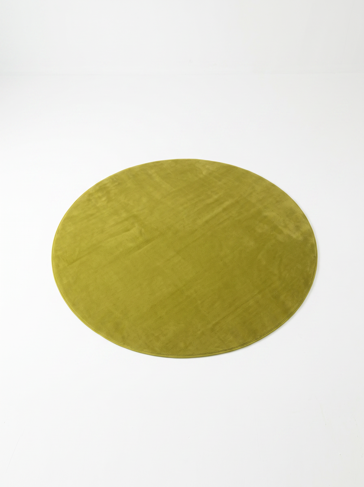 Coral Velvet Living Room Rug - Green - 160cm diametre