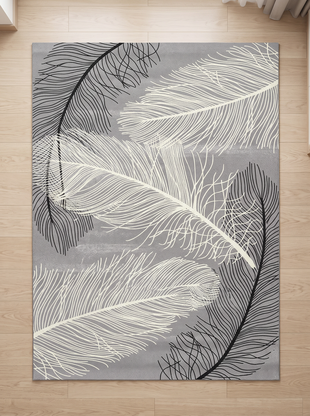 Nordic Flannel Rug - Moss - 120x160cm