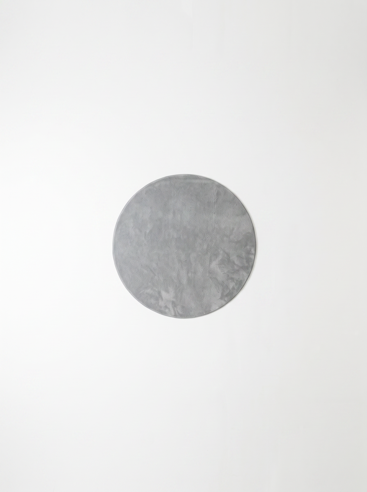 Coral Velvet Living Room Rug - Grey - 180cm diametre