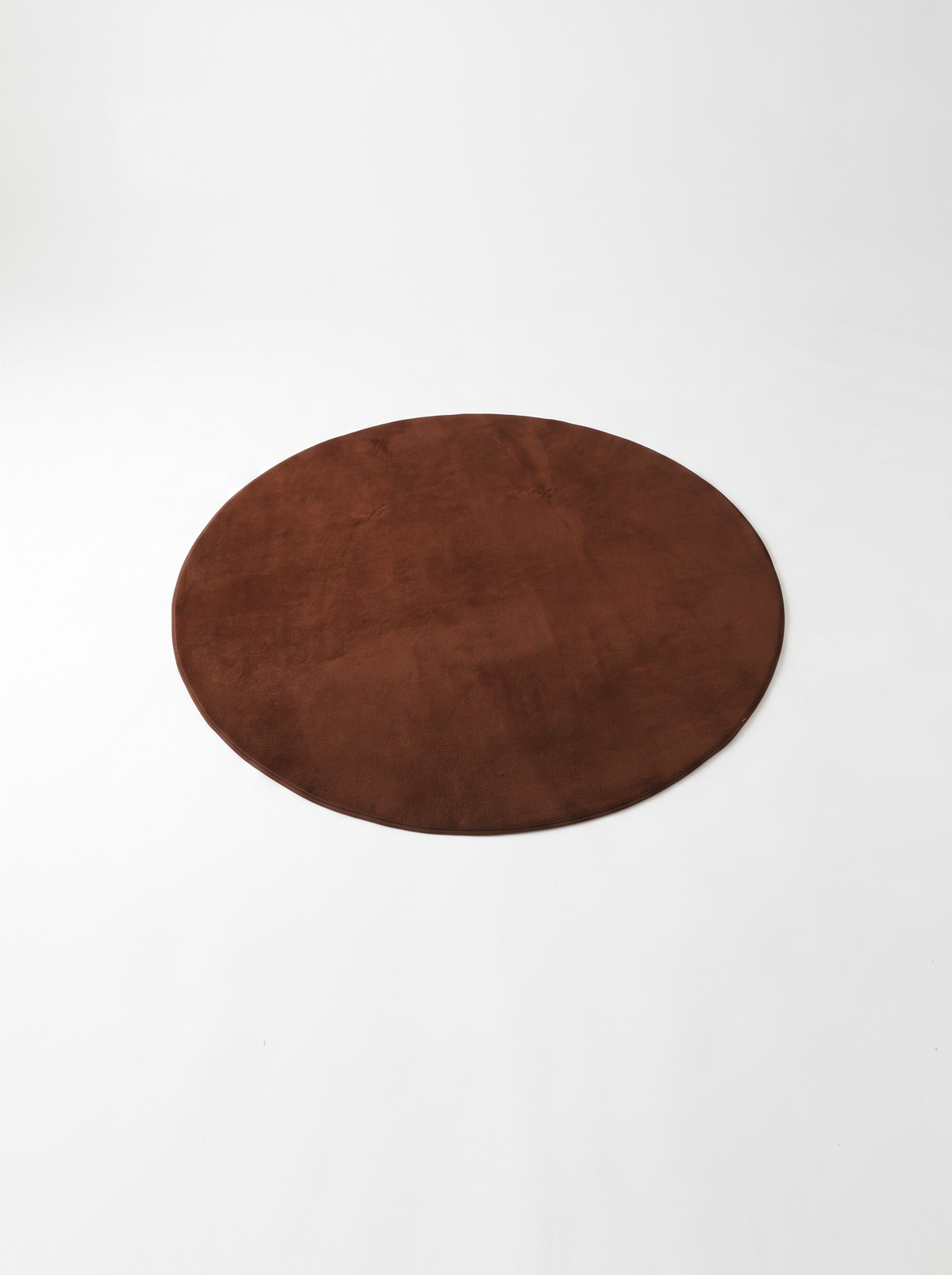 Coral Velvet Living Room Rug - Coffee - 160x160cm