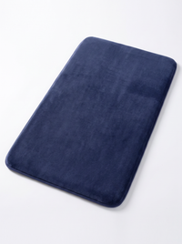 Coral Velvet Bath Mat - Blue - 50x80cm