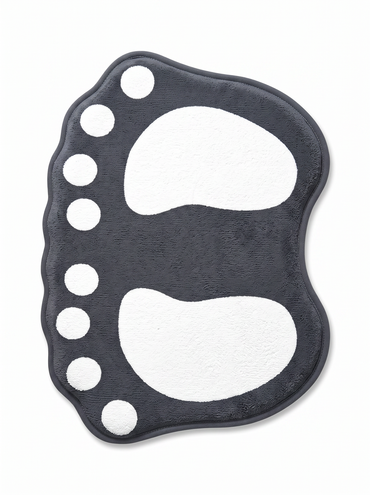 Cartoon Flannel Bath Mat - Black - 400mmx600mm