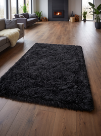 Onyx Minimalist Rug - Black - 140x200cm